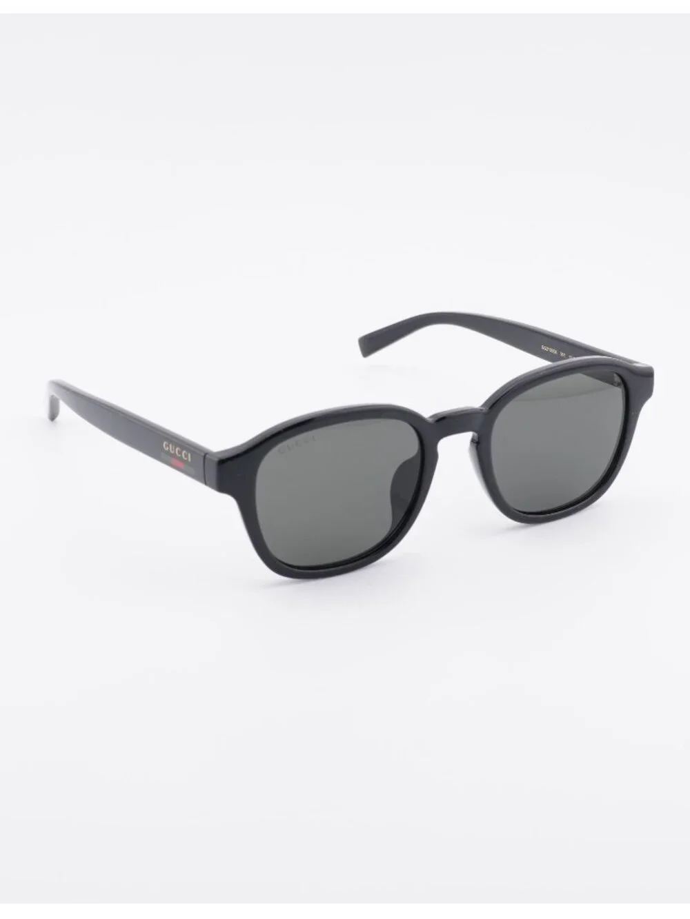 Gucci GG2109SK 001 Sunglasses Black Square Frame, Grey Lenses